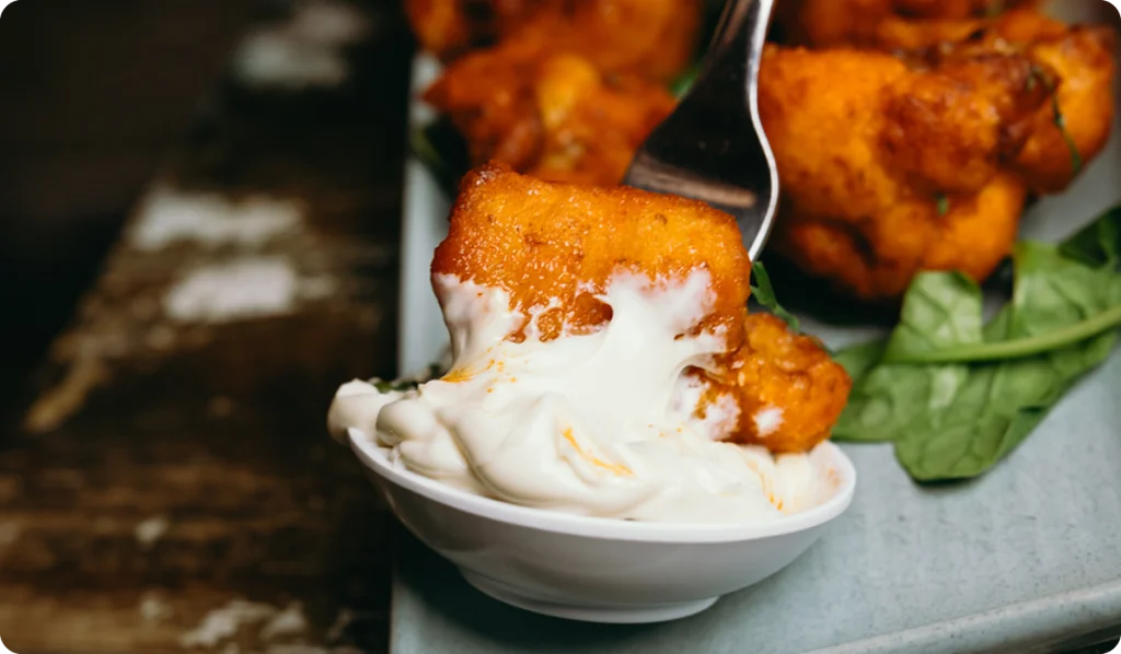 Cauliflower fritters at Small Bar